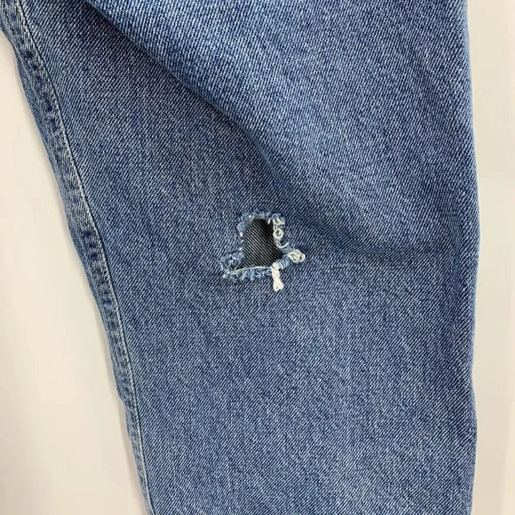 Agolde Women's‎ Cigarette Low Slung Distressed Cropped Straight Leg Size 28 - Picture 8 of 16